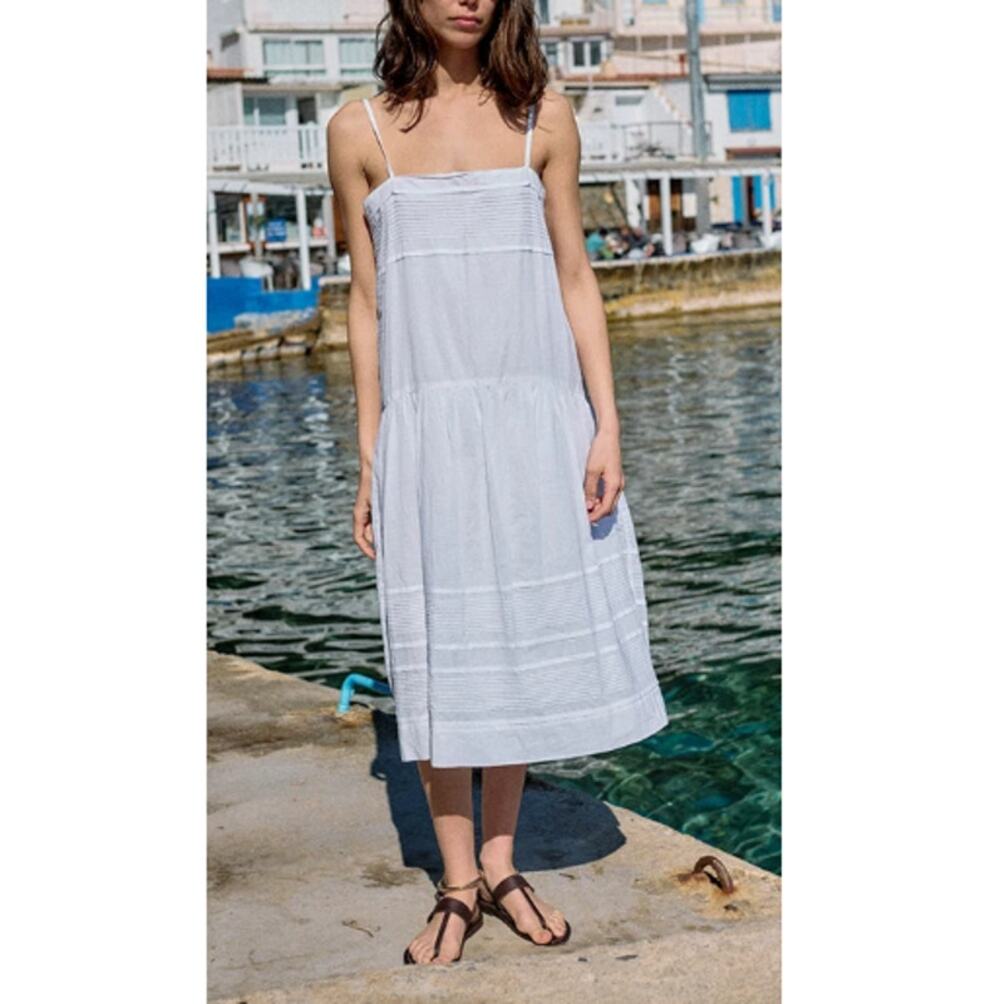 Ciao Lucia Katy Dress Cotton Voile White Size S
